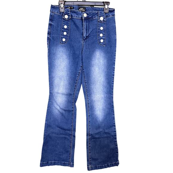 Zoe + Phoebe Denim - Zoe + Phoebe Slim Boot High Rise Dark Wash Denim Jeans Size 8